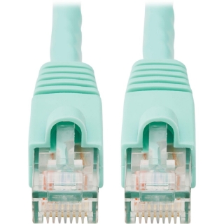 Picture of Tripp Lite 7ft Augmented Cat6 Cat6a Snagless 10G Patch Cable RJ45 M/M Aqua 7'