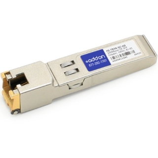 Picture of AddOn Fortinet FG-TRAN-GC Compatible TAA Compliant 10/100/1000Base-TX SFP Transceiver (Copper, 100m, RJ-45)