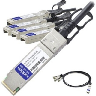 Picture of AddOn MSA and TAA Compliant 40GBase-CU QSFP+ to 4xSFP+ Direct Attach Cable (Passive Twinax, 3m)