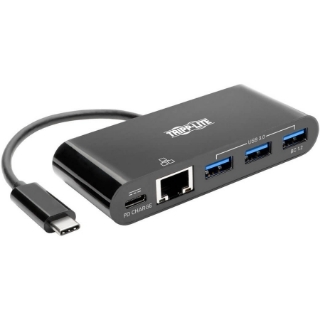 Picture of Tripp Lite USB C Docking Station w/ USB Hub, Ethernet Adapter & PD Charging