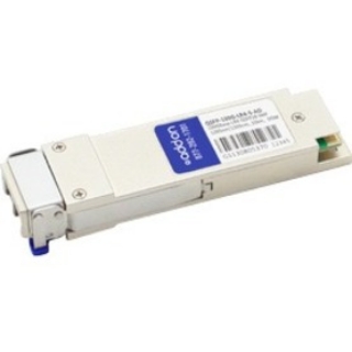 Picture of AddOn Cisco QSFP-100G-LR4-S Compatible TAA Compliant 100GBase-LR4 QSFP28 Transceiver (SMF, 1295nm to 1309nm, 10km, LC, DOM)