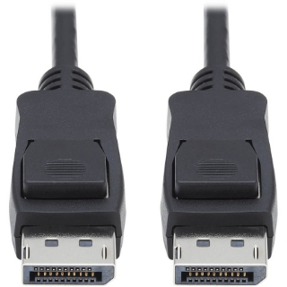 Picture of Tripp Lite DisplayPort 1.4 Cable with Latching Connectors, 8K, M/M, Black, 6 ft.