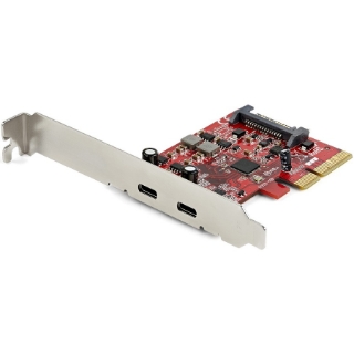 Picture of StarTech.com 2-port 10Gbps USB C PCIe Card Adapter - USB 3.1 Gen 2 Type-C PCI Express Expansion Add-On Card - Windows, macOS, Linux