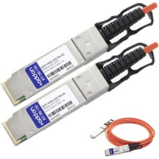 Picture of AddOn Cisco QSFP-H40G-AOC7M Compatible TAA Compliant 40GBase-AOC QSFP+ to QSFP+ Direct Attach Cable (850nm, MMF, 7m)