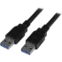 Picture of StarTech.com 6 ft Black SuperSpeed USB 3.0 Cable A to A - M/M