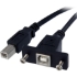 Picture of StarTech.com 3 ft Panel Mount USB Cable B to B - F/M