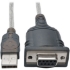 Picture of Tripp Lite 18in USB to Null Modem Serial Adapter FTDI w/ COM Retention M/F