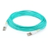 Picture of AddOn 82m LC (Male) to LC (Male) Straight Aqua OM4 Duplex LSZH Fiber Patch Cable