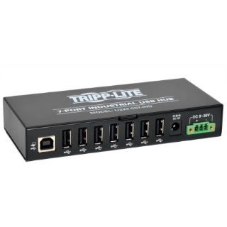 Picture of Tripp Lite 7-Port Rugged Industrial USB 2.0 Hi-Speed Hub w 15KV ESD Immunity Metal Mountable