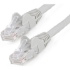 Picture of StarTech.com 7ft (2m) CAT6 Ethernet Cable, LSZH (Low Smoke Zero Halogen) 10 GbE Snagless 100W PoE UTP RJ45 Gray Network Patch Cord, ETL