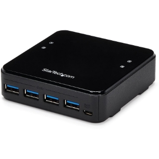 Picture of StarTech.com 4X4 USB 3.0 Peripheral Sharing Switch - USB Switch for Mac / Windows / Linux - 4 Port USB 3.0 Switch - USB A/B Switch