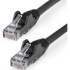 Picture of StarTech.com 6ft (1.8m) CAT6 Ethernet Cable, LSZH (Low Smoke Zero Halogen) 10 GbE Snagless 100W PoE UTP RJ45 Black Network Patch Cord, ETL