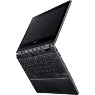 Picture of Acer TravelMate Spin B3 B311RN-31 TMB311RN-31-C4SU 11.6" Touchscreen Convertible 2 in 1 Notebook - Full HD - 1920 x 1080 - Intel Celeron N4120 Quad-core (4 Core) 1.10 GHz - 4 GB Total RAM - 128 GB Flash Memory - Shale Black