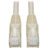 Picture of Tripp Lite 7ft Cat6 Gigabit Snagless Molded Patch Cable RJ45 M/M White 7'