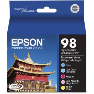 Picture of Epson Claria T098920 Original Ink Cartridge - Cyan, Magenta, Yellow, Light Cyan, Light Magenta