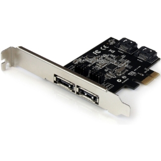 Picture of StarTech.com 2 Port PCI Express SATA 6 Gbps eSATA Controller Card - Dual Port PCIe SATA III Card - 2 Int/2 Ext