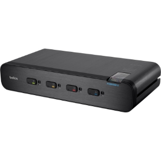 Picture of Belkin Advanced Secure Dual-Head DVI-I KVM Switch; 4-Port Plus