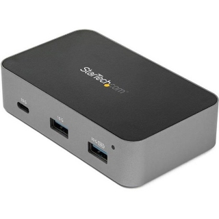 Picture of StarTech.com 4-Port USB C Hub - USB 3.1 Gen 2 (10 Gbps) - 3x USB-A & 1x USB-C - Powered - Universal Adapter Included