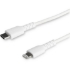 Picture of StarTech.com 6 foot/2m Durable White USB-C to Lightning Cable, Rugged Heavy Duty Charging/Sync Cable for Apple iPhone/iPad MFi Certified