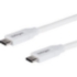 Picture of StarTech.com 2m 6 ft USB C to USB C Cable w/ 5A PD - M/M - White - USB 2.0 - USB-IF Certified - USB Type C Cable - USB C Charging Cable - USB C PD Cable