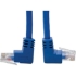 Picture of Tripp Lite Cat6 UTP Patch Cable, Up-Angle Male/Down-Angle Male - 5 ft., Blue