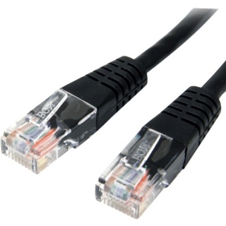 Picture of StarTech.com 10ft Black Molded Cat5e UTP Patch Cable