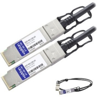 Picture of AddOn Alcatel-Lucent QSFP-40G-C3M Compatible TAA Compliant 40GBase-CU QSFP+ to QSFP+ Direct Attach Cable (Passive Twinax, 3m)