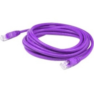 Picture of AddOn 4.5ft RJ-45 (Male) to RJ-45 (Male) Purple Cat6 Straight Shielded Twisted Pair PVC Copper Patch Cable