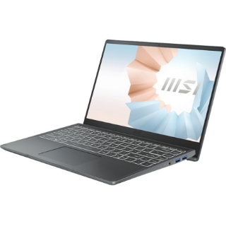 Picture of MSI Modern 14 B11S Modern 14 B11MOU-1024 14" Rugged Notebook - Full HD - 1920 x 1080 - Intel Core i5 11th Gen i5-1155G7 2.50 GHz - 8 GB Total RAM - 512 GB SSD - Carbon Gray