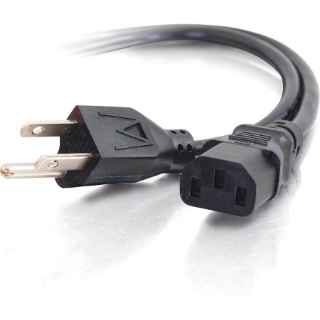 Picture of C2G 12ft Power Cord - 18 AWG - NEMA 5-15P to IEC320C13