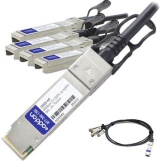 Picture of AddOn Extreme Networks 10203 Compatible TAA Compliant 40GBase-CU QSFP+ to 4xSFP+ Direct Attach Cable (Passive Twinax, 2m)