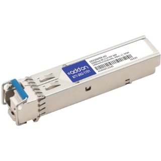 Picture of AddOn Huawei 02310WRR (CSFP-GE-FE-BIDI2) Compatible TAA Compliant 1000Base-BX 2-Channel SFP Transceiver (SMF, 1490nmTx/1310nmRx, 20km, LC, DOM)