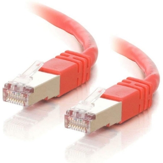 Picture of C2G-5ft Cat5e Molded Shielded (STP) Network Patch Cable - Red