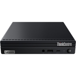 Picture of Lenovo ThinkCentre M60e 11LV004TUS Desktop Computer - Intel Core i5 10th Gen i5-1035G1 Quad-core (4 Core) 1 GHz - 8 GB RAM DDR4 SDRAM - 256 GB M.2 PCI Express SSD - Tiny - Black