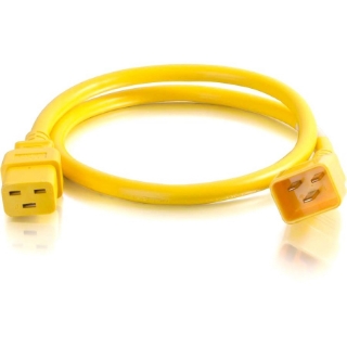 Picture of C2G 5ft 12AWG Power Cord (IEC320C20 to IEC320C19) - Yellow