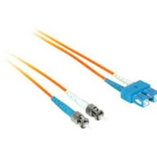 Picture of C2G-3m SC-ST 50/125 OM2 Duplex Multimode Fiber Optic Cable (Plenum-Rated) - Orange