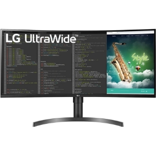 Picture of LG Ultrawide 35BN75C-B 35" UW-QHD Curved Screen LCD Monitor - 21:9 - Textured Black