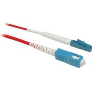 Picture of C2G-10m LC-SC 9/125 OS1 Simplex Singlemode PVC Fiber Optic Cable - Red