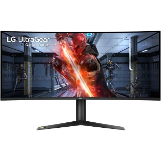 Picture of LG UltraGear 38GN95B-B 37.5" UW-QHD+ Curved Screen LED Gaming LCD Monitor - 21:9 - Black, White