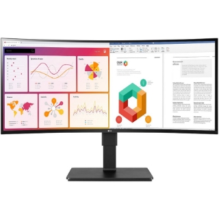 Picture of LG Ultrawide 34BN77C-B 34" WQHD Curved Screen Gaming LCD Monitor - 21:9 - Textured Black, Glossy Black - TAA Compliant