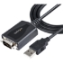 Picture of StarTech.com 3ft (1m) USB to Serial Cable with COM Port Retention, DB9 Male RS232 to USB Converter, USB to Serial Adapter, Prolific IC