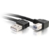 Picture of C2G 2m USB 2.0 Right Angle A/B Cable - Black (6.5ft)