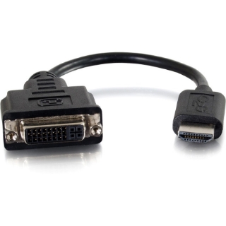 Picture of C2G 8in HDMI to DVI Adapter Converter Dongle - M/F Black