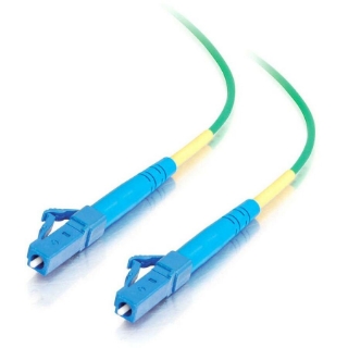 Picture of C2G-1m LC-LC 9/125 OS1 Simplex Singlemode PVC Fiber Optic Cable - Green