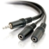 Picture of C2G 6ft One 3.5mm Stereo Male to Two 3.5mm Stereo Female Y-Cable