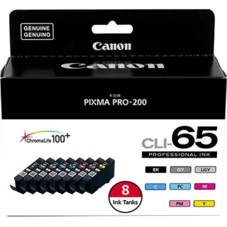 Picture of Canon Professional CLI-65 Original Ink Cartridge - Black, Cyan, Magenta, Yellow, Photo Cyan, Photo Magenta, Gray, Light Gray