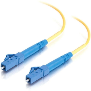 Picture of C2G 2m LC-LC 9/125 Simplex Single Mode OS2 Fiber Cable - Yellow - 6ft