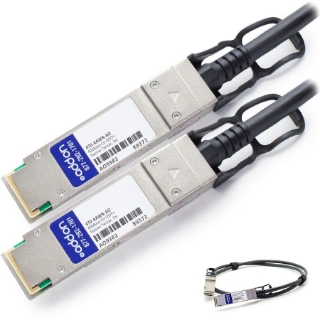 Picture of AddOn Dell 470-AAWN Compatible TAA Compliant 40GBase-CU QSFP+ to QSFP+ Direct Attach Cable (Passive Twinax, 3m)
