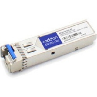 Picture of AddOn Dell 407-BBOP-BXD Compatible TAA Compliant 10GBase-BX SFP+ Transceiver (SMF, 1330nmTx/1270nmRx, 10km, LC, DOM)