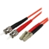 Picture of StarTech.com 10m Fiber Optic Cable - Multimode Duplex 50/125 - LSZH - LC/ST - OM2 - LC to ST Fiber Patch Cable